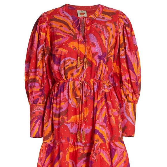 FARM Rio Banana Juice Cotton Minidress - Picture 4 of 7